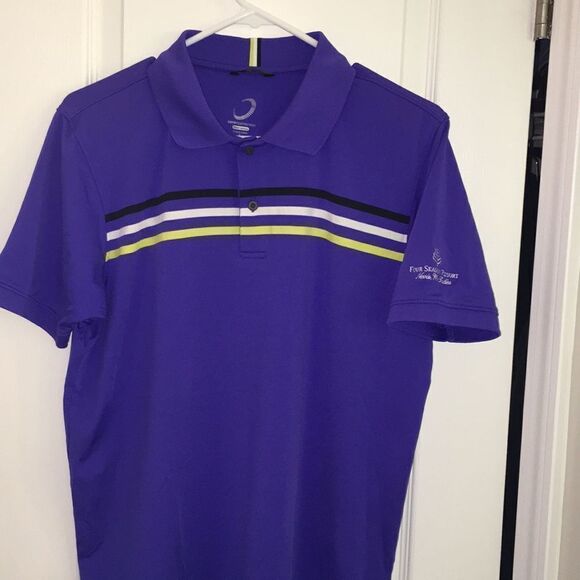ZR $145 Four Seasons Nevis West Indies Golf Shirt - Picture 1 of 4